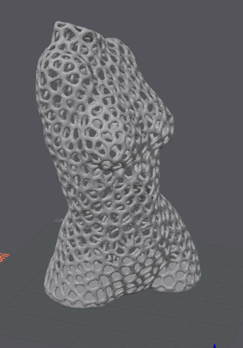 Sexi Woman Body Voroni Nude NSFW by HellBz3D Download free STL