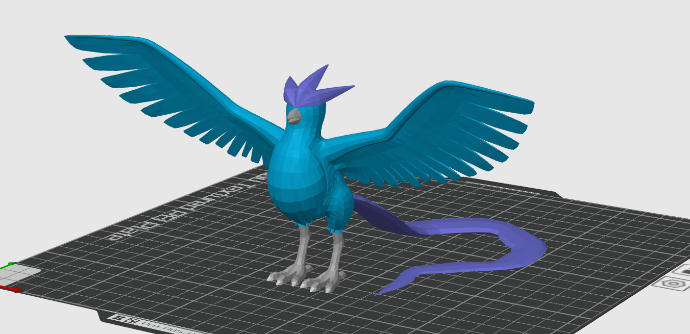 multicolor Articuno 4 colors Pokémon by lucky boi | Download free STL ...