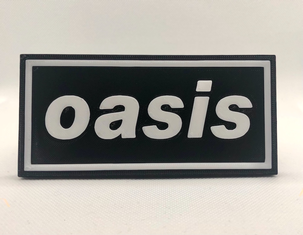 Oasis logo plaque 2D Wall Art - Album Art Project #1