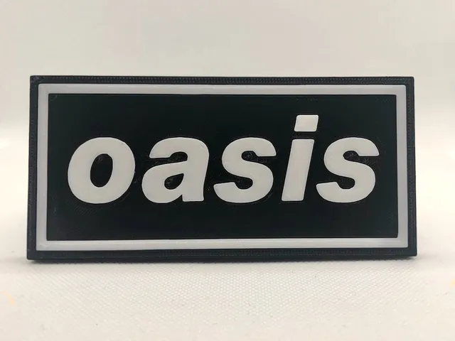Oasis logo plaque 2D Wall Art - Album Art Project #1