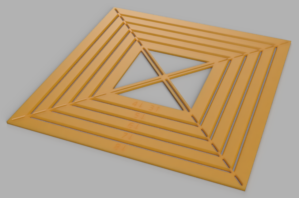 Quilting Square Ruler (Imperial)