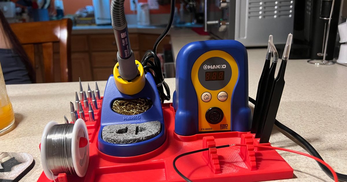 Hakko FX-888D Ultimate Soldering Tray by DakotaWLacy | Download 