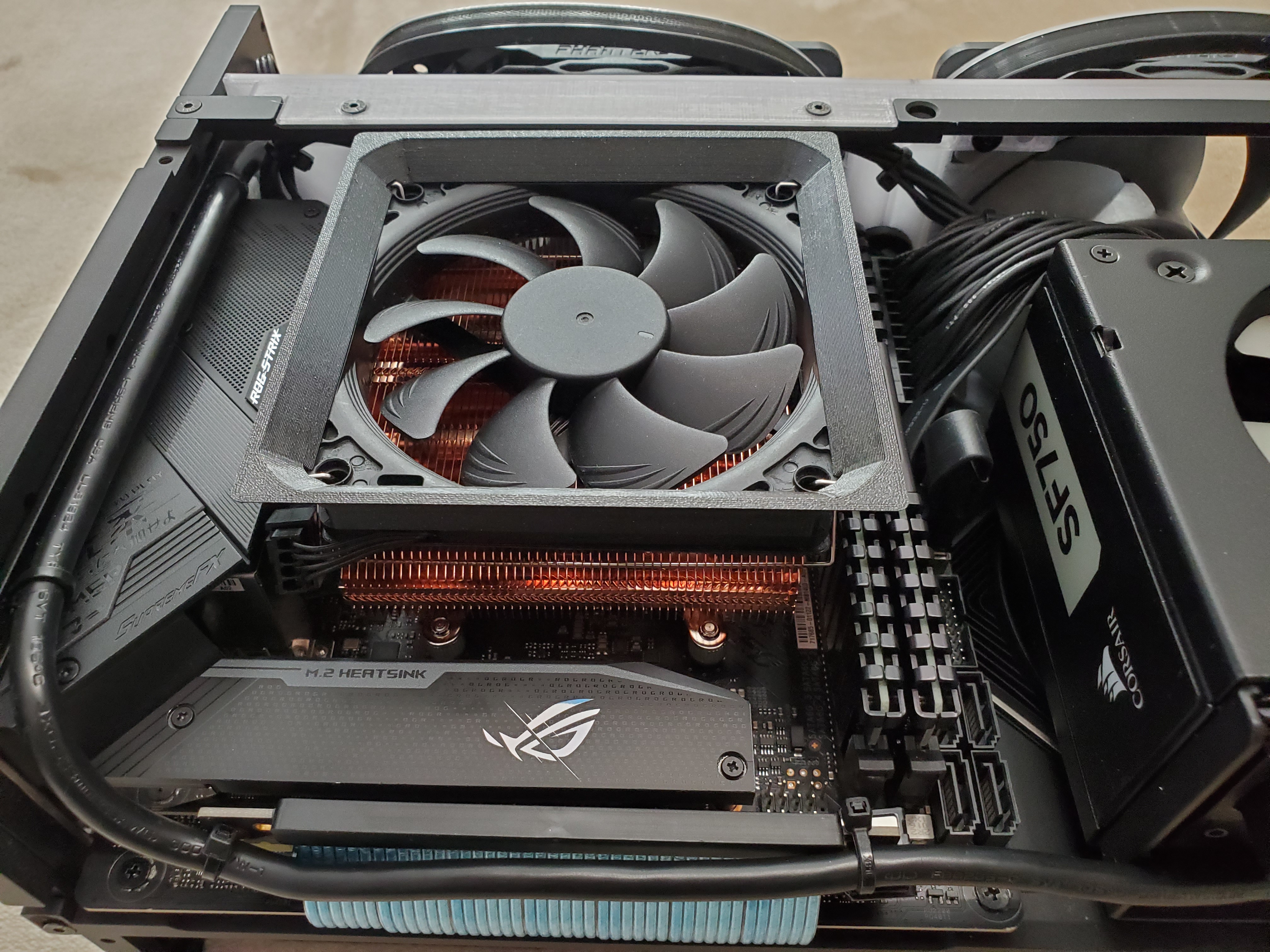 AXP90-x47 Cooler Duct for FormD T1 3-Slot Mode (Noctua Swap)