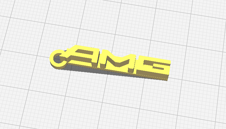 Miniatura 2 do modelo 3D AMG keychain