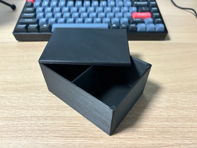Box with magnetic lid