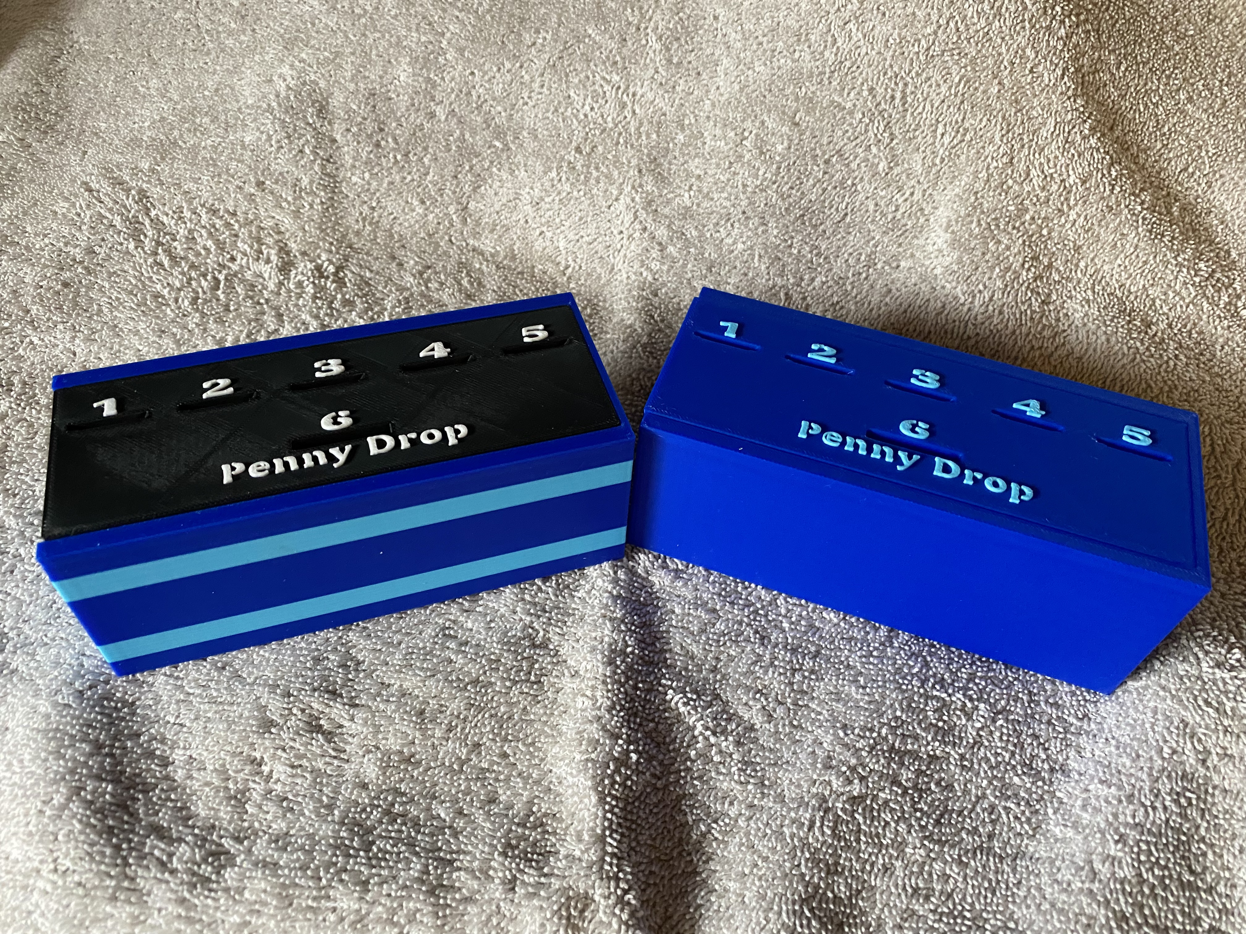 Penny Drop Game, smaller size for a quick print.