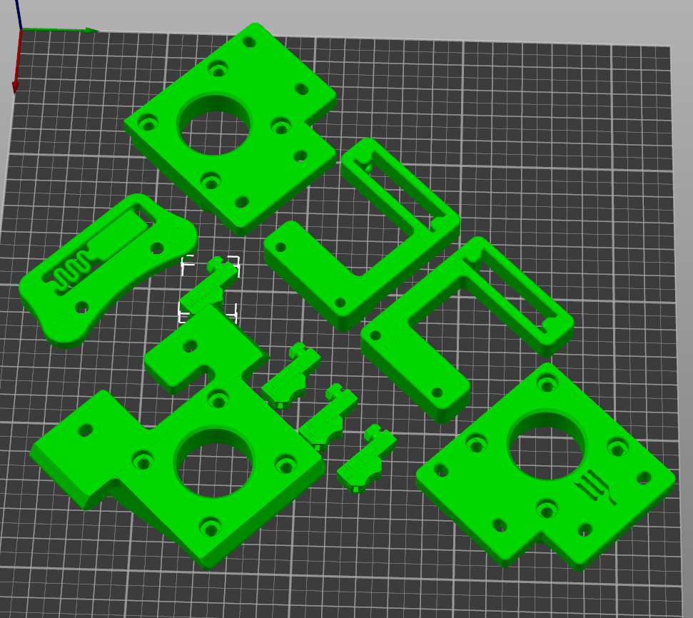 Inverted Electrical Mounts for the Printers For Ants SaladFork Mini-Trident Electrical Mounts