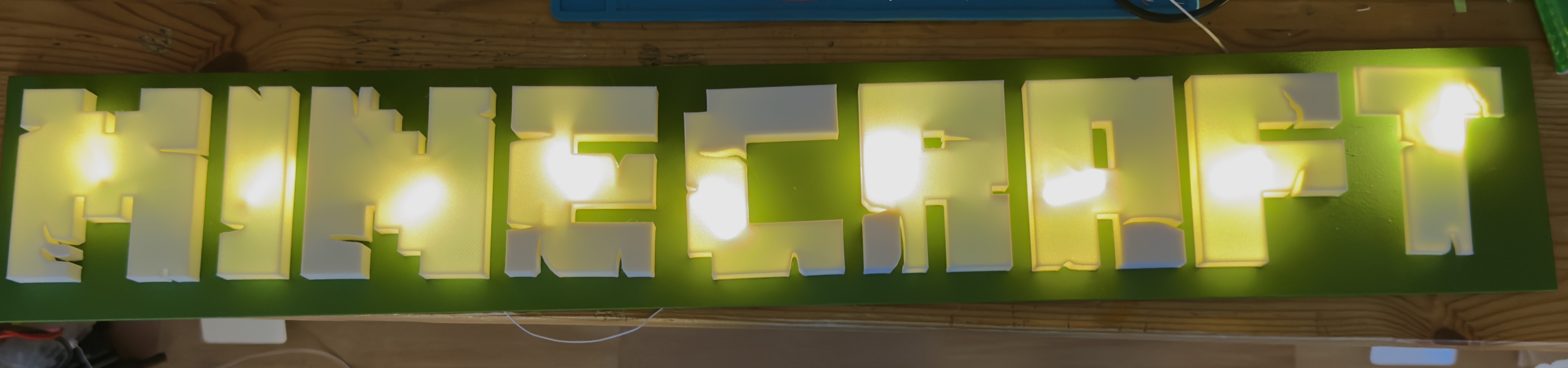 Big Minecraft Logo for e.g. Wall (75 x 10 x 1,5 cm)