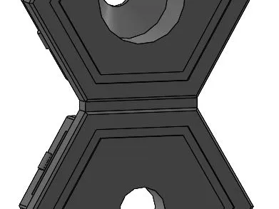 insert double M5 - honeycomb wall