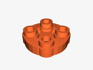 Lego Stud No-Sew Button by cmaddy, Download free STL model