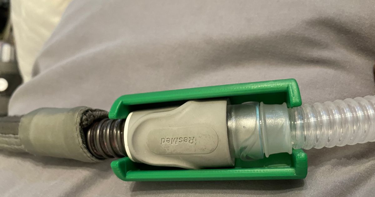 Parametric CPAP Hose Coupler by Krisas Man Download free STL model