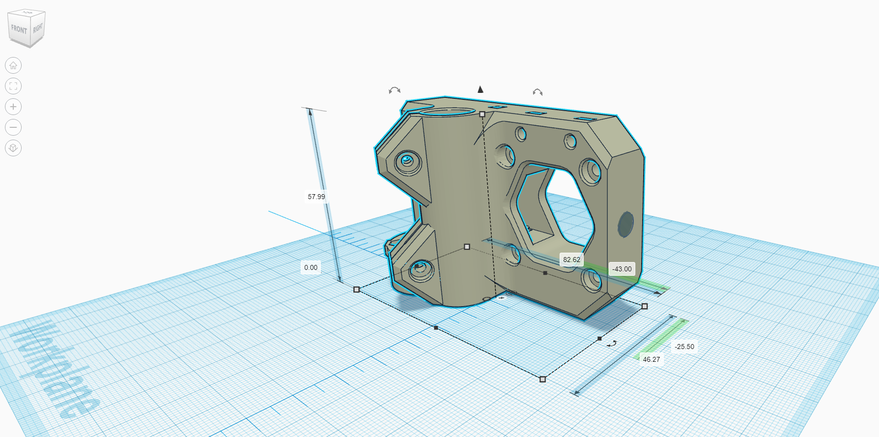 X-Axis revision (with sight-adjustment hole added)
