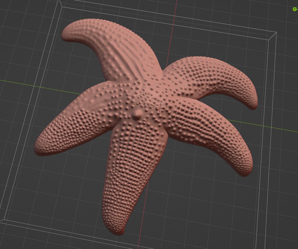 realistic starfish - easy printable