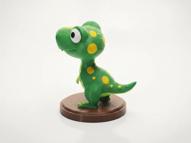 Chibi Dino Figurine Cute Collectible 3D Printable