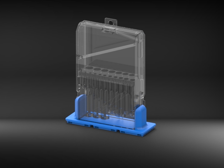 Gridfinity holder for drill bit box