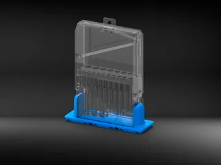 Gridfinity holder for drill bit box