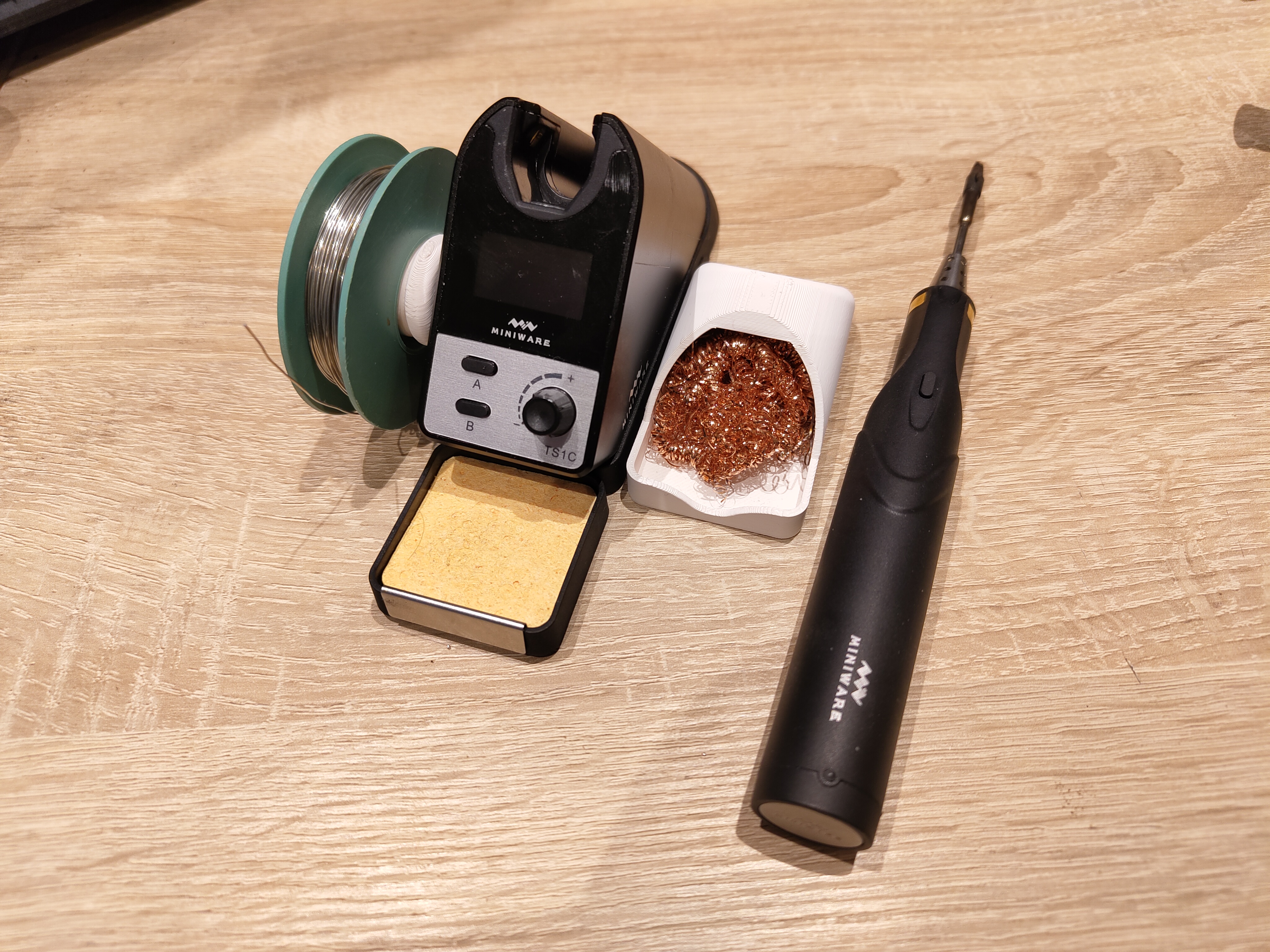 TS1C Solder Spool and Brass Wool Holder