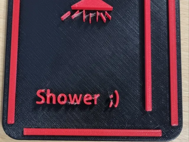 Bathroom label