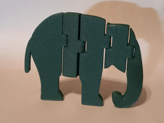 Flexi (articulated) elephant