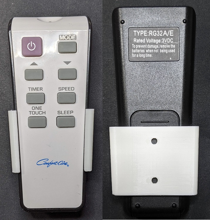 ComfortAire Remote Control Holder Wall Mount by CPS_Systems Download