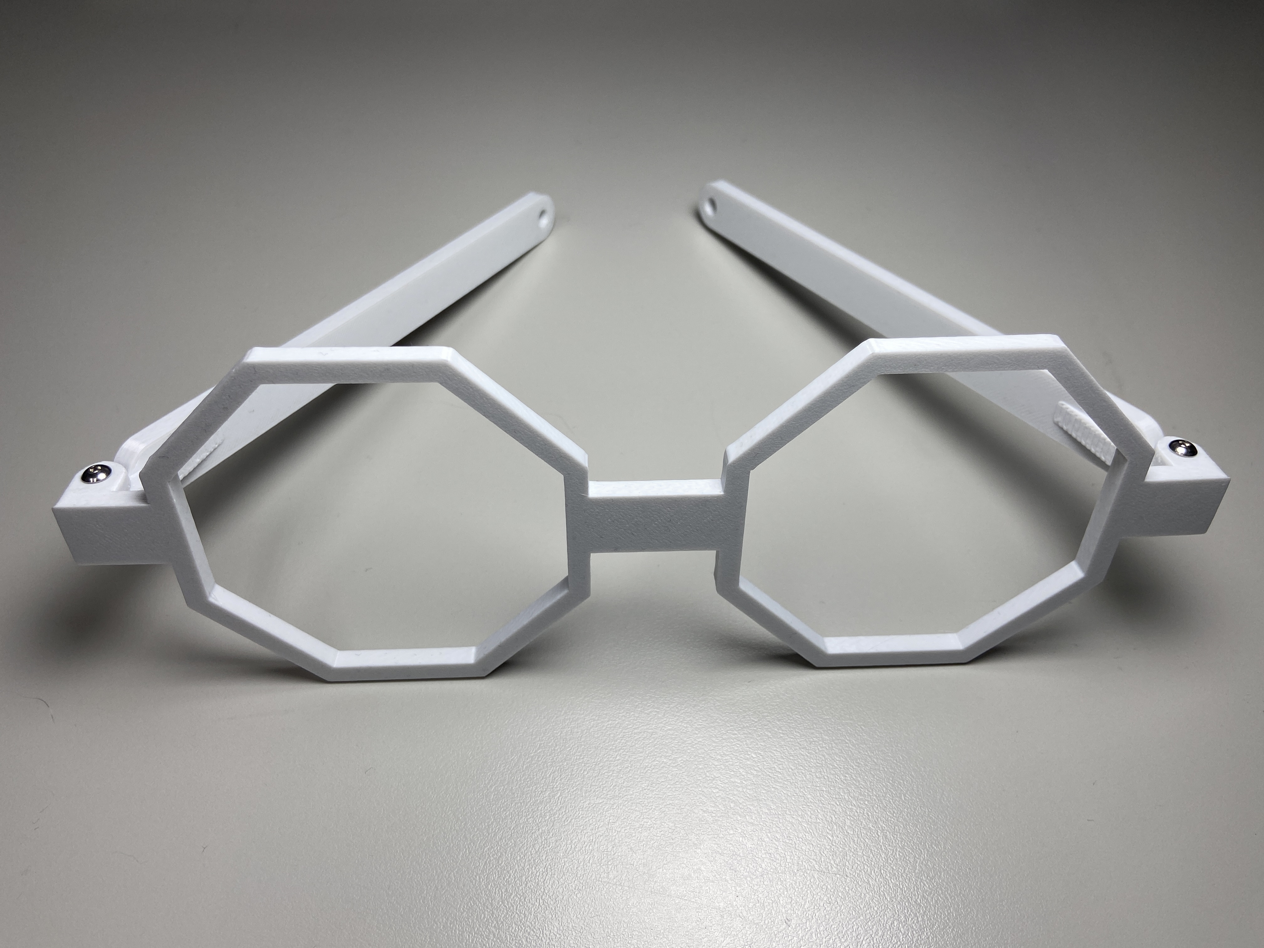 Customizable fursuit glasses: Octagonal style