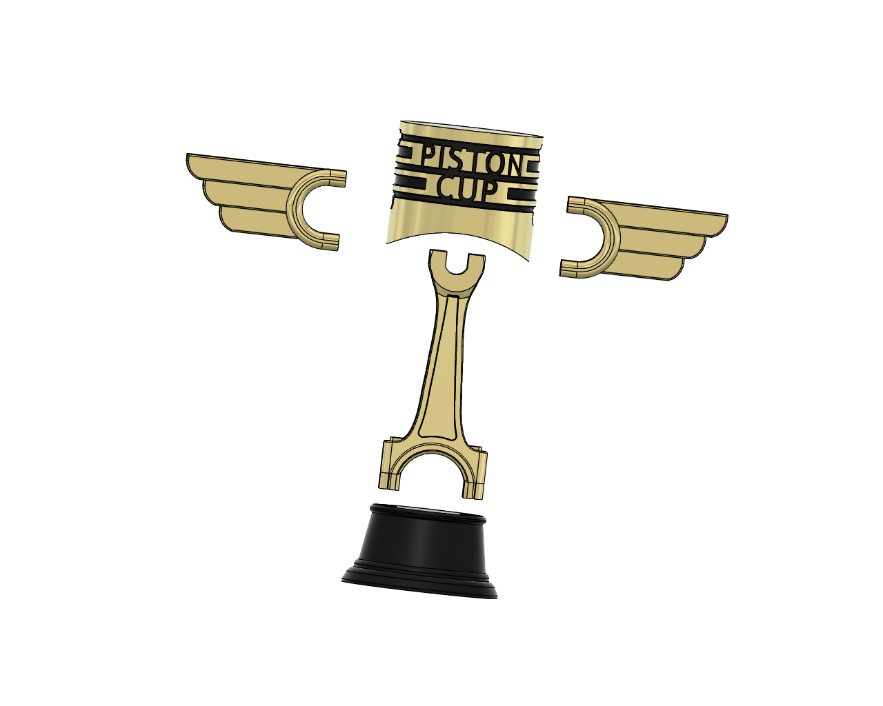 Cars Piston Cup Trophy by WF3D Download free STL model