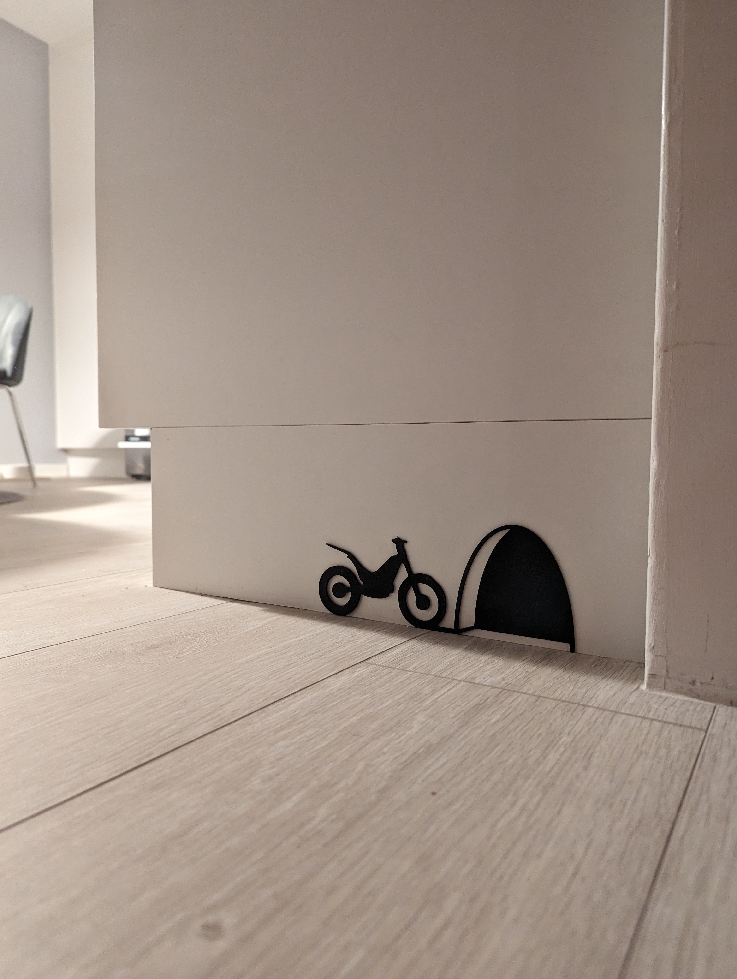 Wallart - Mouse motorcycle