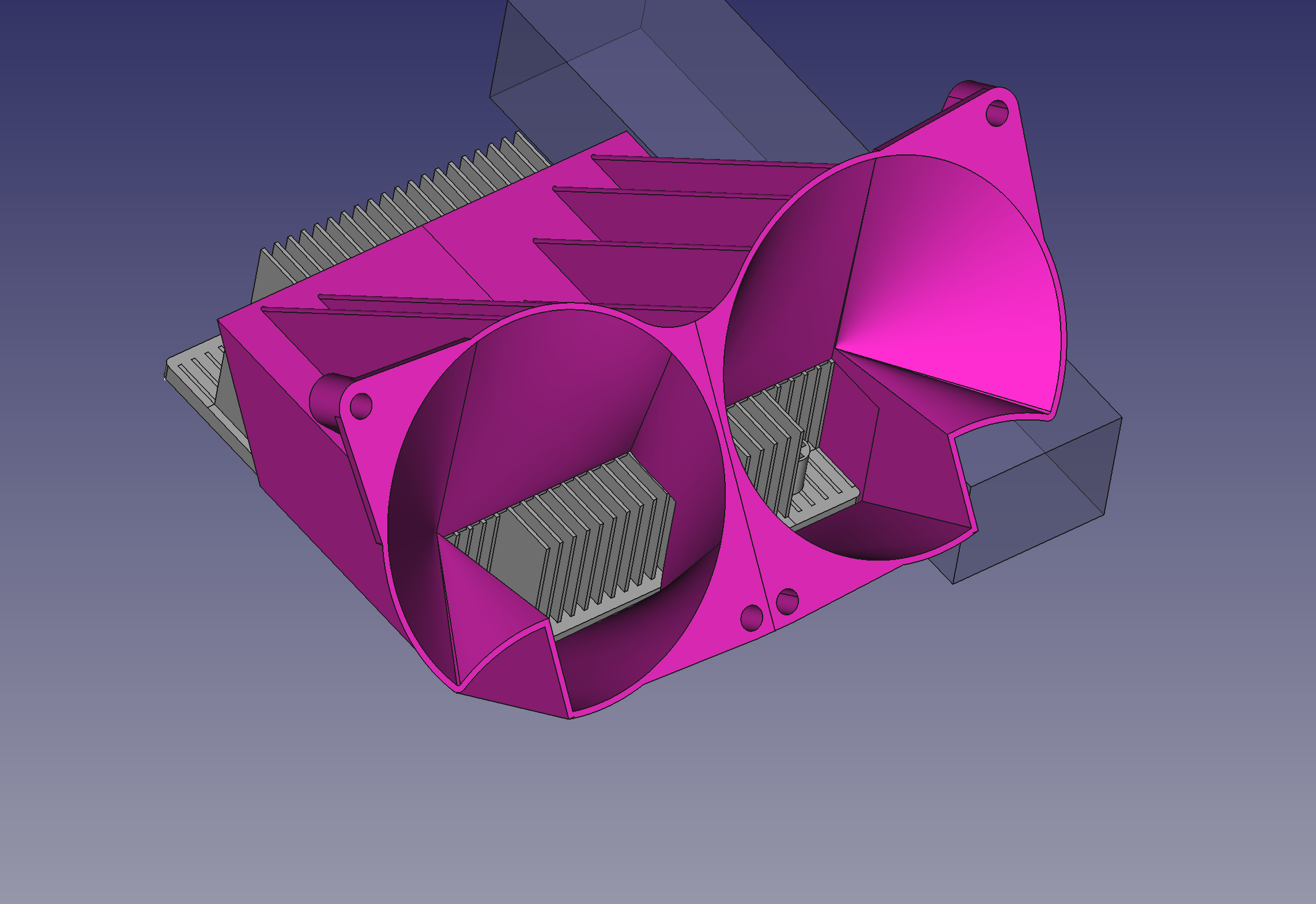 Dual Heatsink Duct for Supermicro LGA1150 1U Heatsink / X10SLH