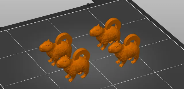 Durable Capybara Keychain [Capybara warning]
