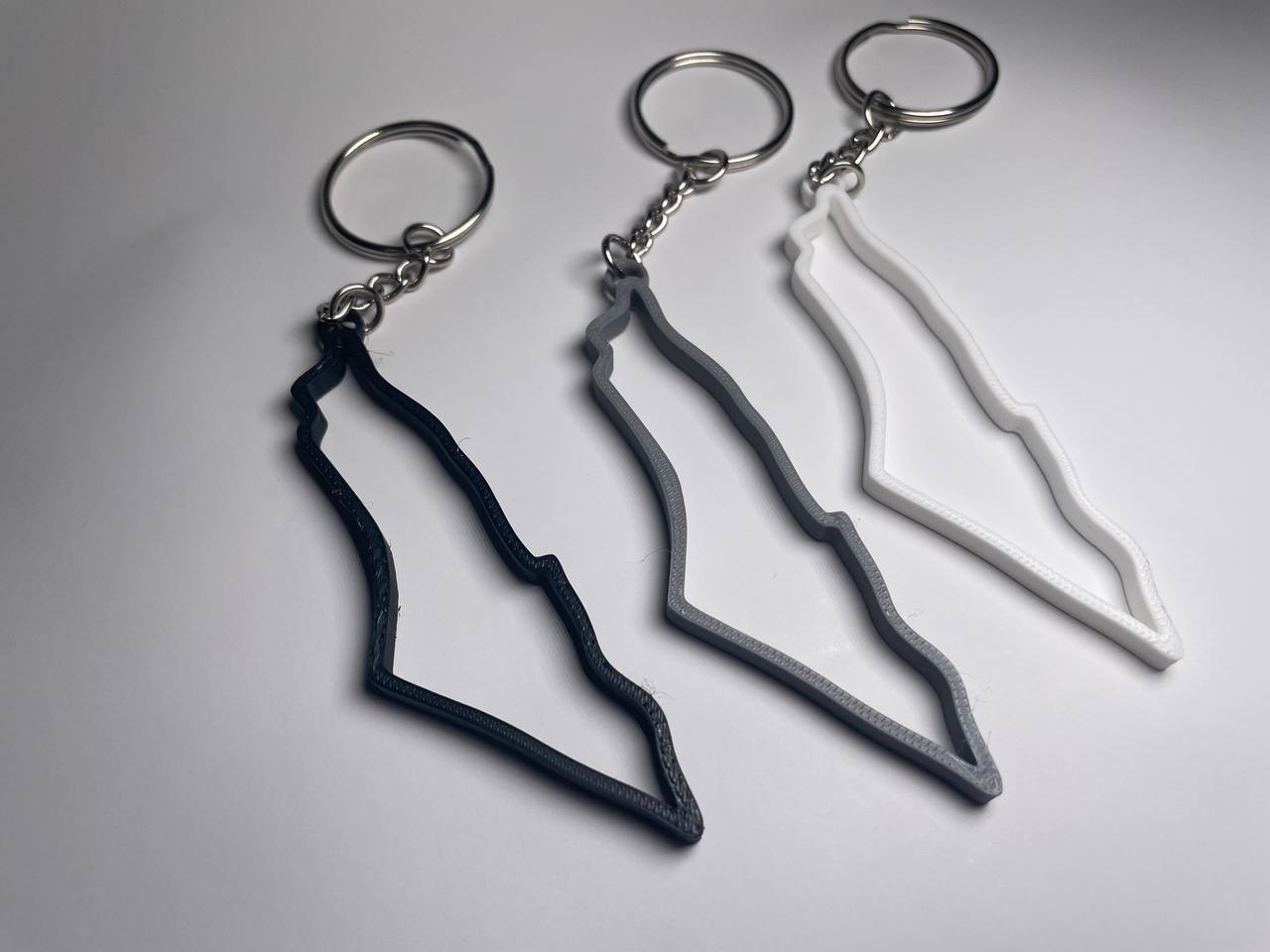 Palestine Outline Keychain