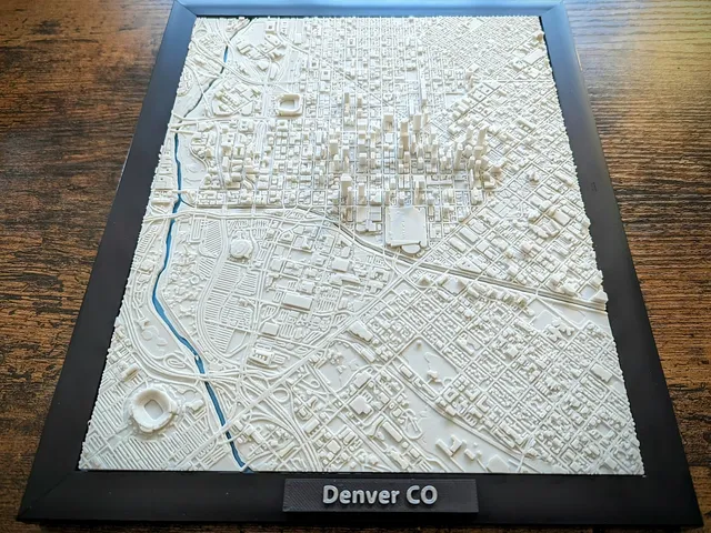 Denver Colorado 3D Mini (Large)