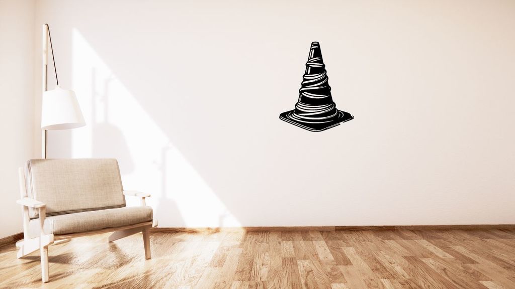 Traffic cone / Dopravní kužel wall decoration