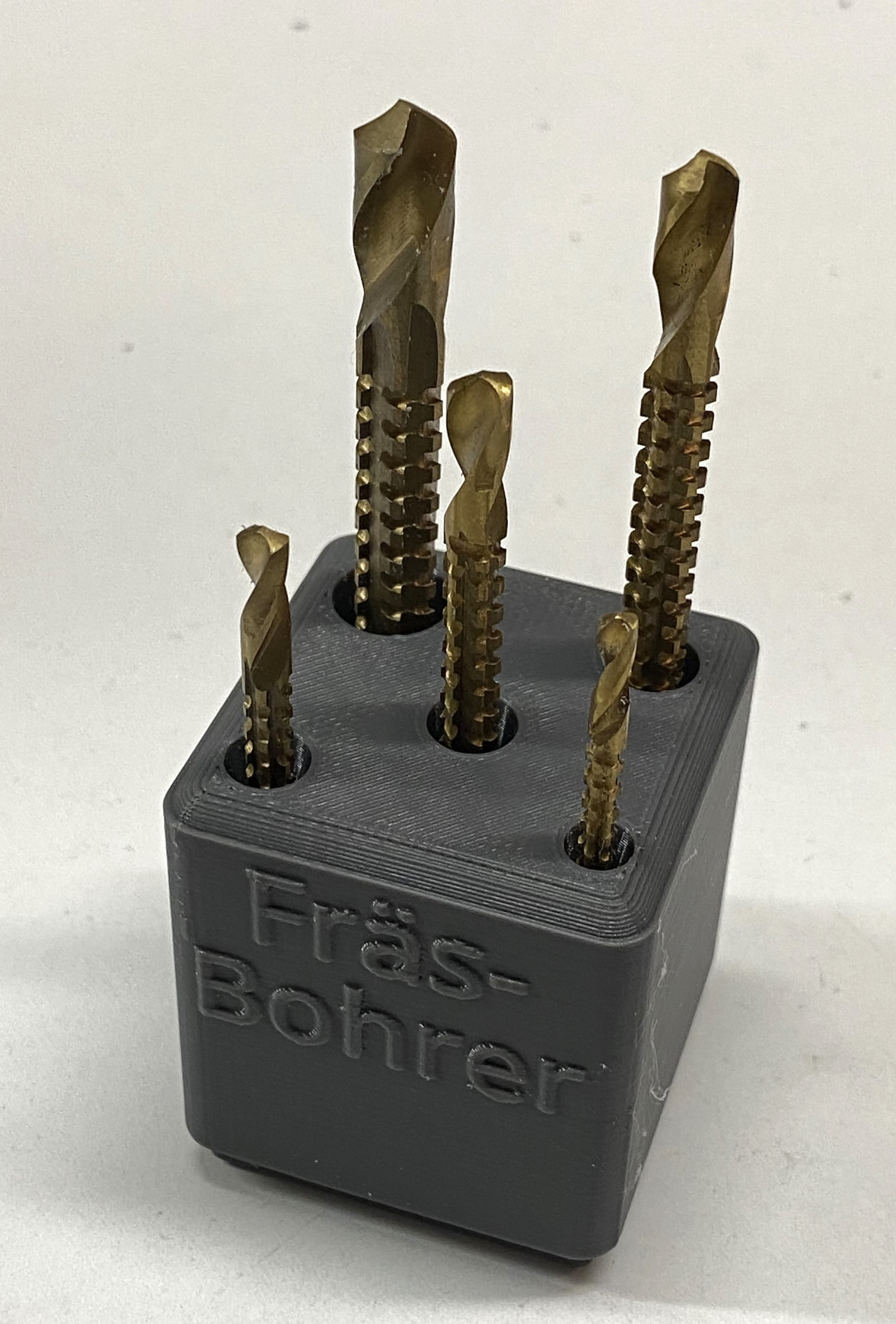 Gridfinity Box for Milling Drill Bits by Tritschi Download free STL