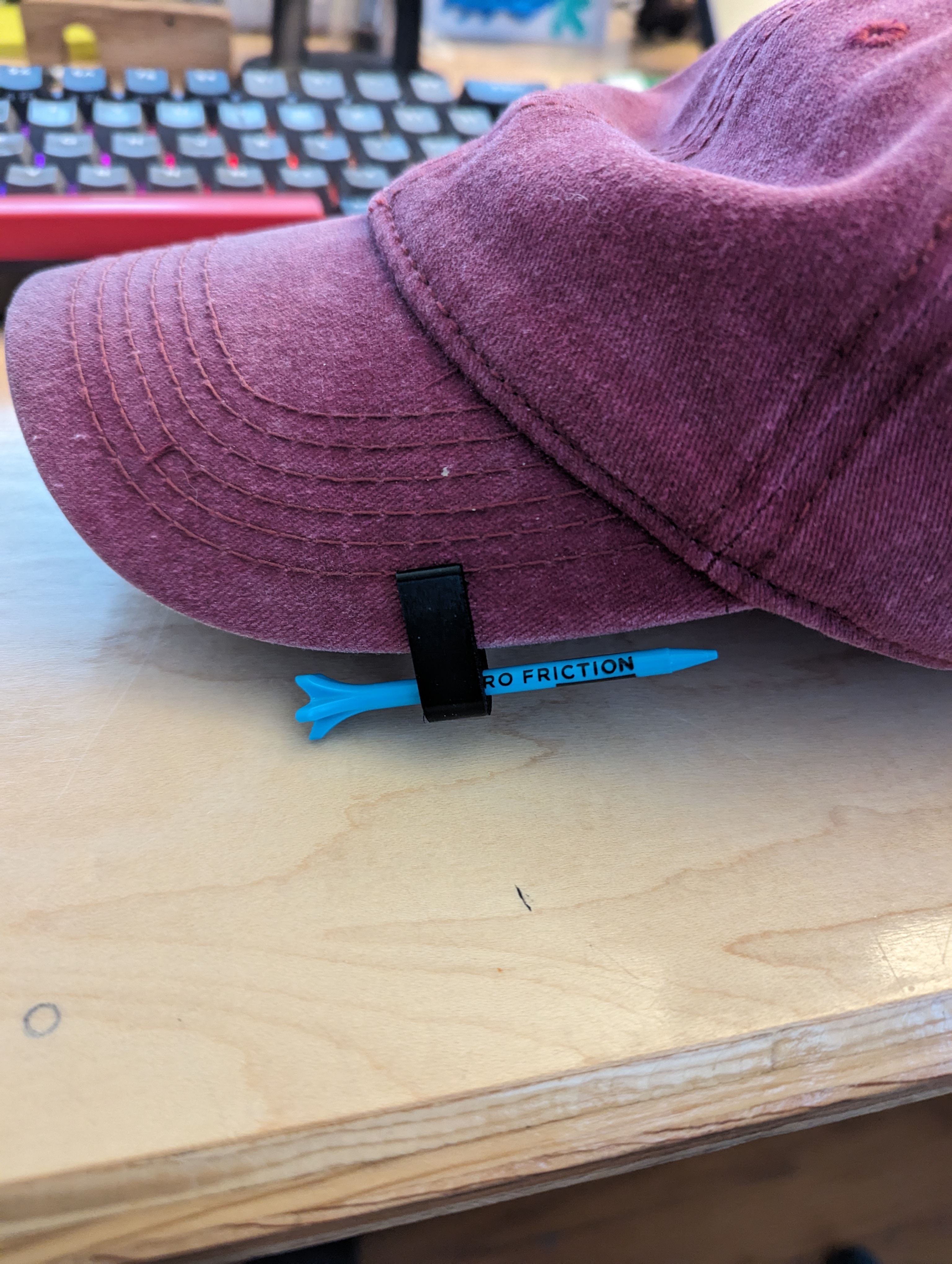 Golf Tee Hat Clip