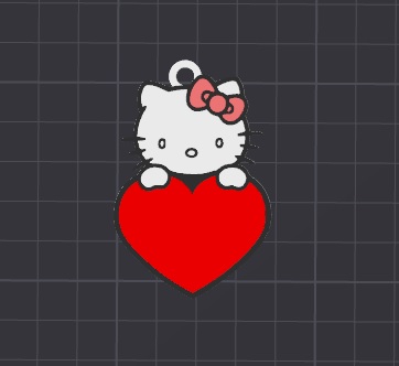 cute hello kitty keychain / necklace charm