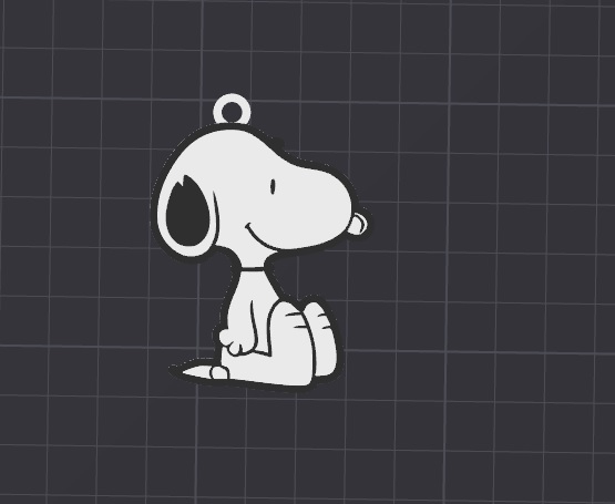 cute snoopy keychain / necklace charm