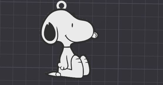 cute snoopy keychain / necklace charm by Terry Diamond | Download free ...