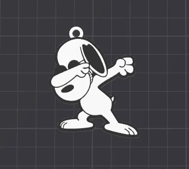 cute snoopy keychain / necklace charm