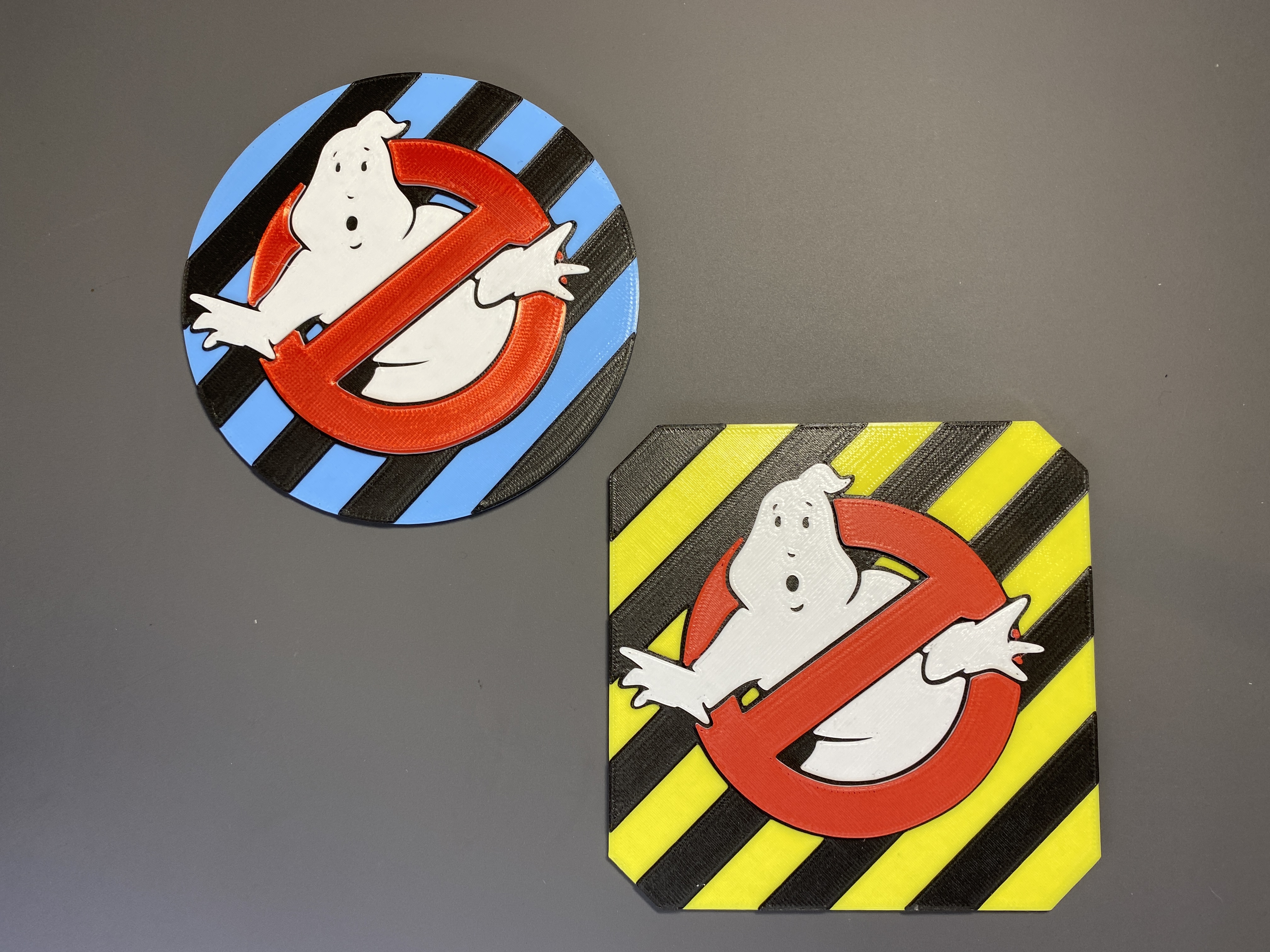Ghostbusters Striped Hazard Coasters
