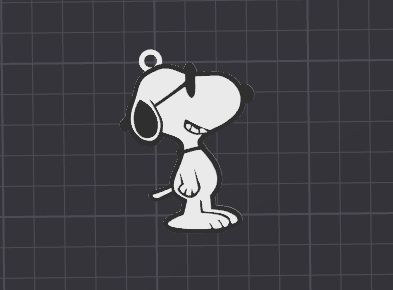 cute snoopy keychain / necklace charm