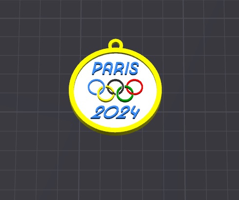 olympics 2024 keychain / necklace charm