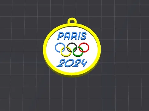 olympics 2024 keychain / necklace charm