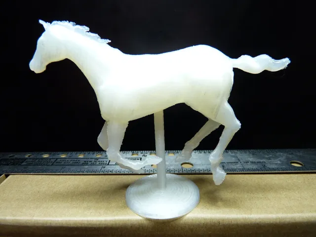 horse, mounted on stand