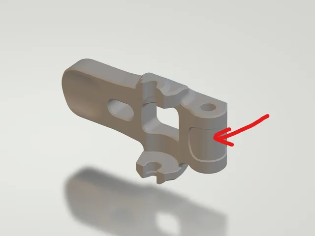 Strong long Idler arm for Sherpa Mini Extruder