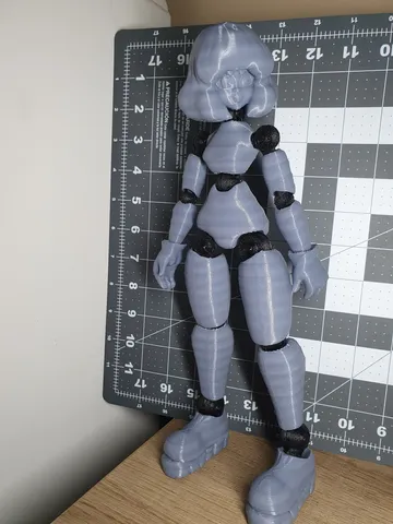 "Fiona Filament": 3D Printable Articulated Figure