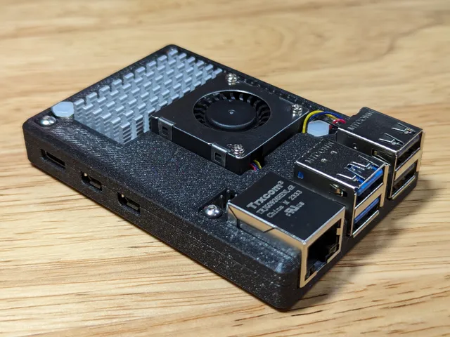 Slim Case for Raspberry Pi 5 with Active Cooler