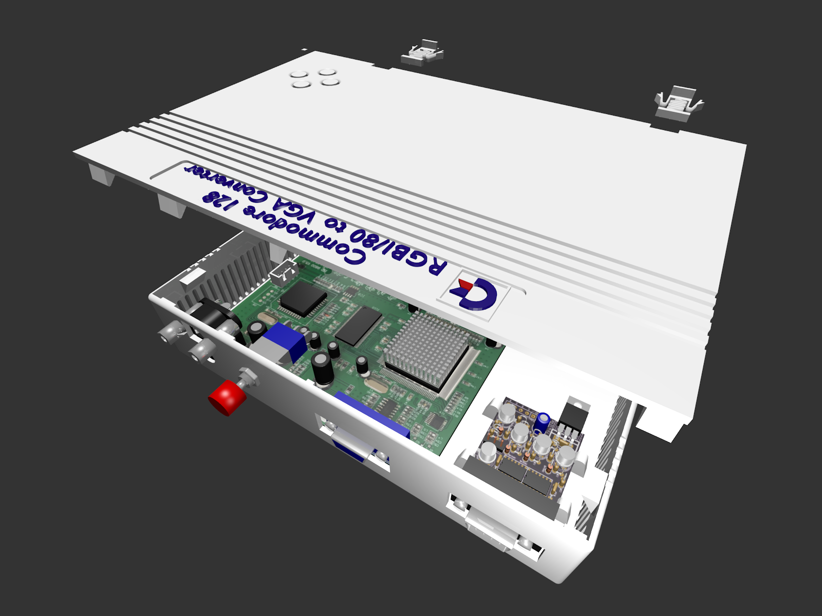 Commodore 128 RGBI-to-RGBA adapter project by VanessaE | Download free ...