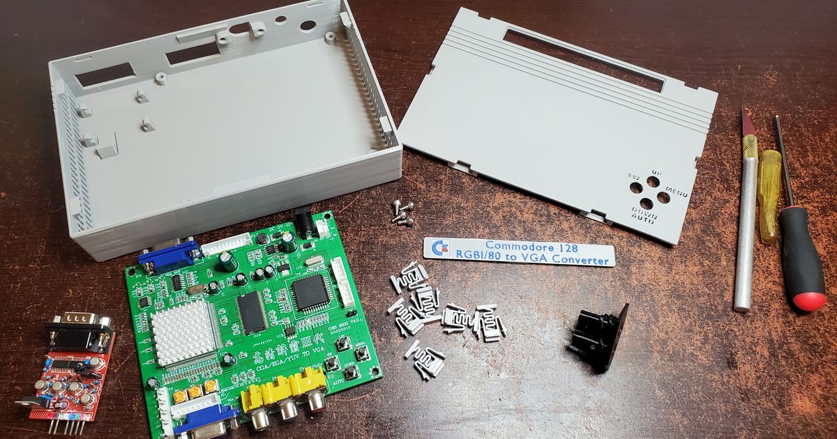 Commodore 128 RGBI-to-RGBA adapter project by VanessaE | Download free ...