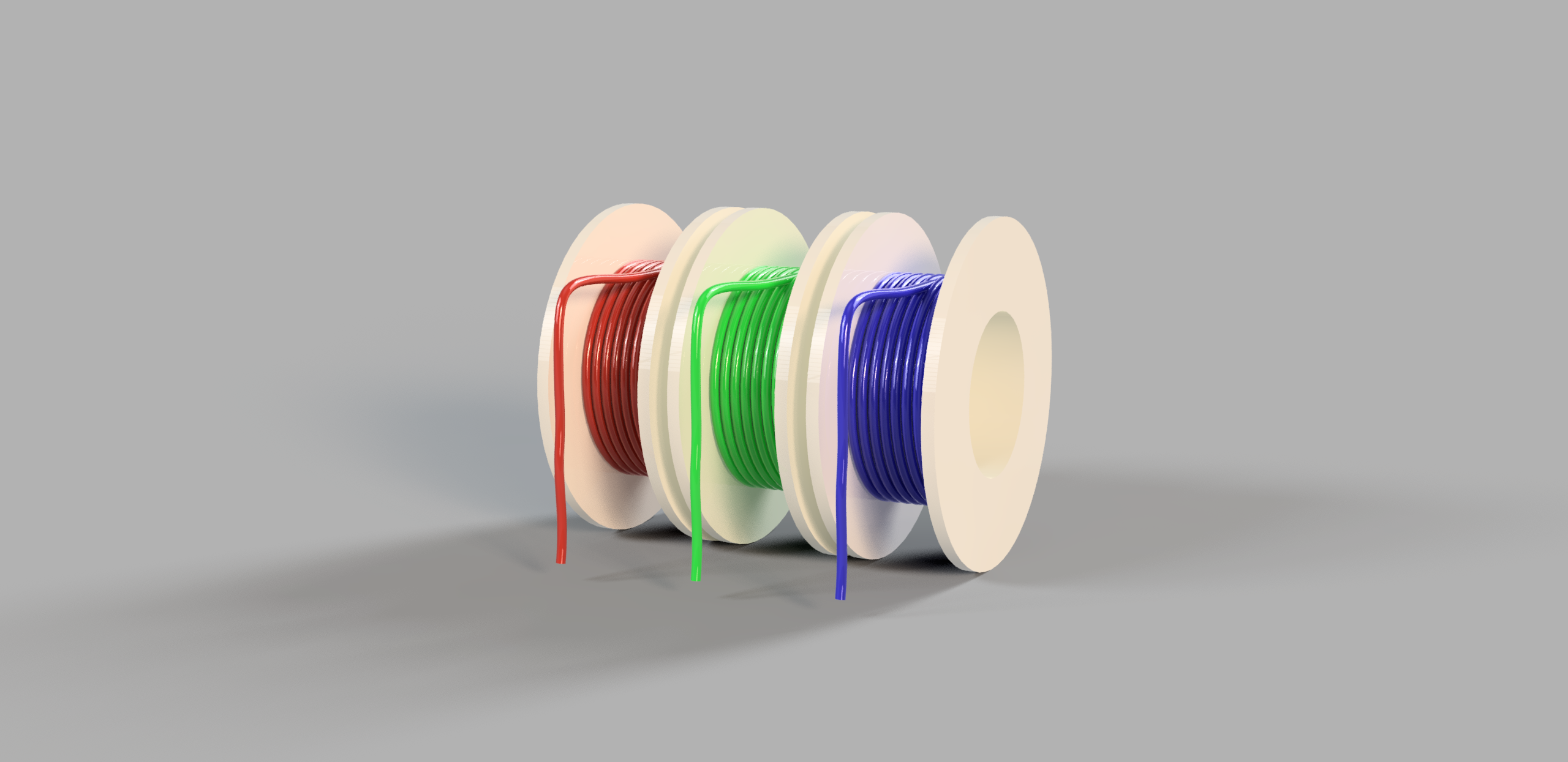 Miniatura 2 do modelo 3D Modular 2D stackable ultra compact wire spool holder