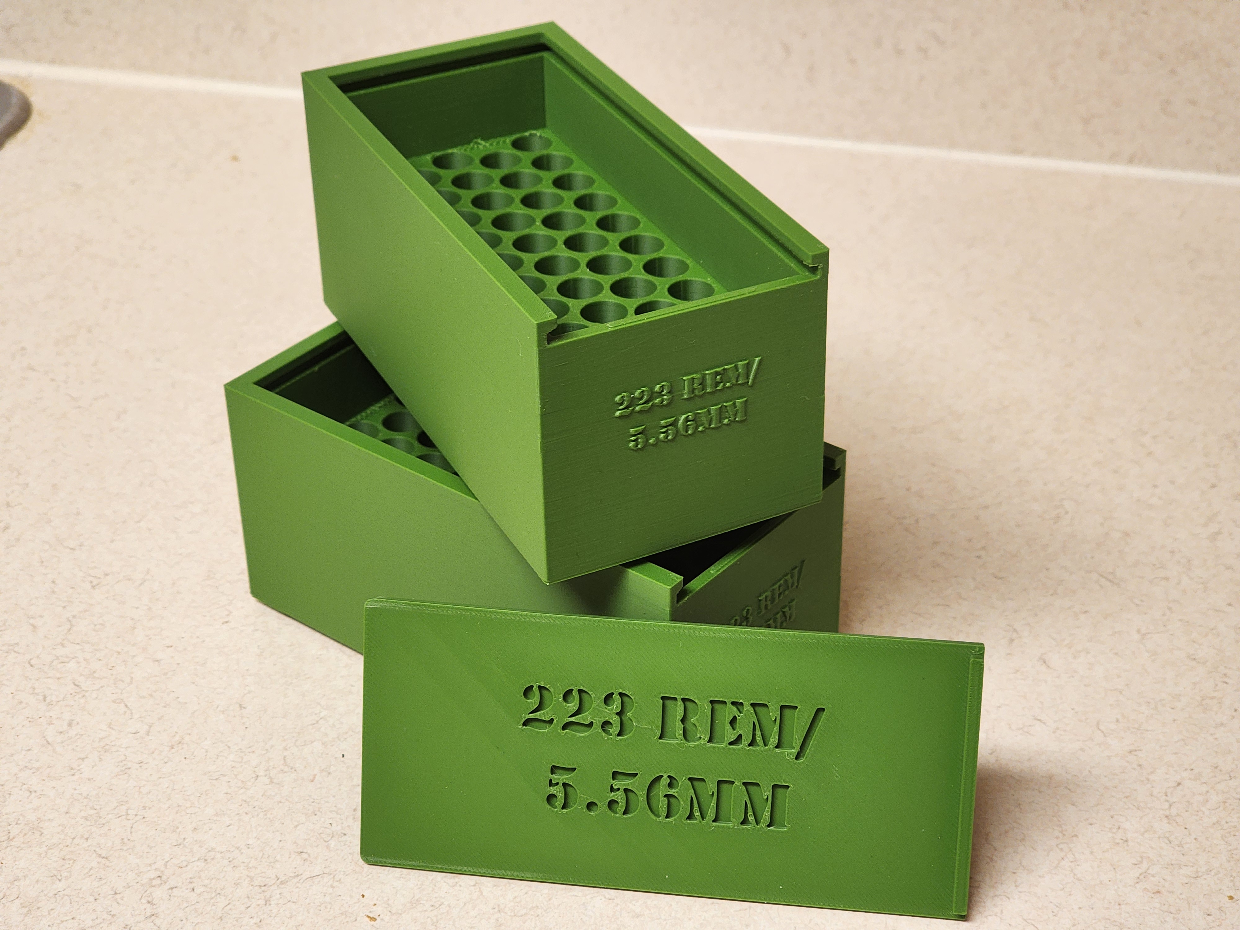 223/5.56mm ammo box (stackable)